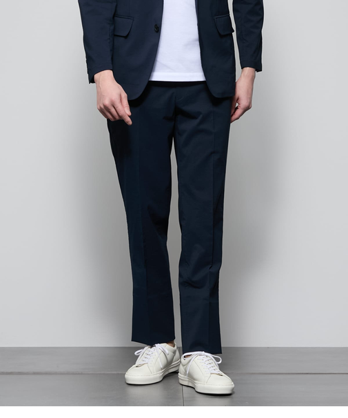 【ウォッシャブル・防シワ・ストレッチ】MOVING COMFORT ナイロンストレッチドビー ウエストアジャストパンツ(セットアップ対応)