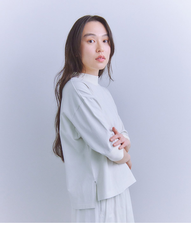 Luster Soft Jersey モックネックプルオーバー