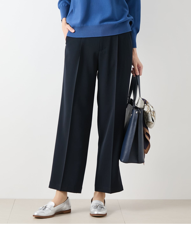 ドライライトツイル 1タックストレートパンツ