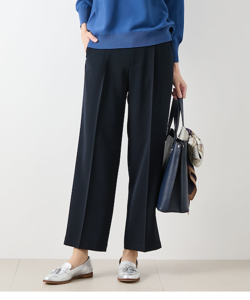 ドライライトツイル 1タックストレートパンツ