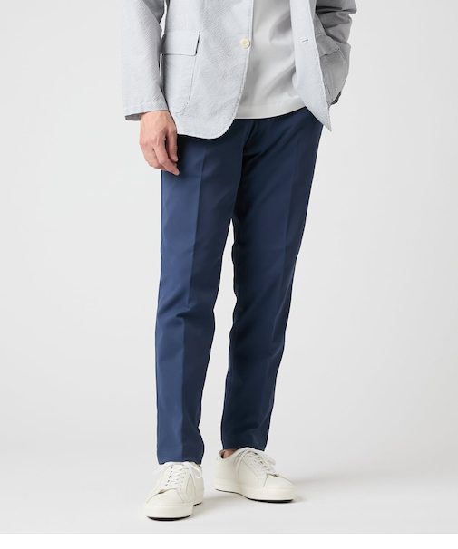 【吸水速乾・防シワ・ストレッチ】FLEXY ピケストレッチ ウエストアジャストパンツ