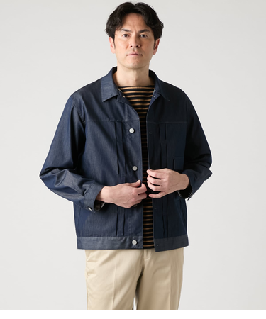 【ウォッシャブル・接触冷感・防シワ】Gジャン風 カミーチャアウター