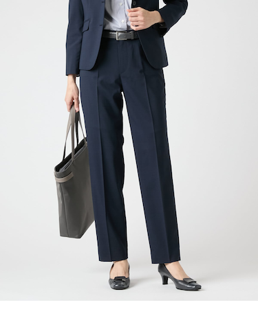 マイクロ千鳥 テーパードパンツ