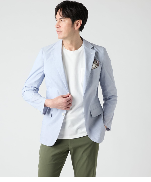 【吸水速乾・ウォッシャブル】COOL COMFORT サッカーコードレーン ジャケット