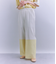 Sheer Jacquard レース切替パンツ