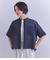 Sheer Jacquard レース切替ブラウス