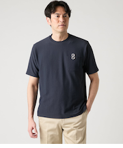 【吸水速乾】COOL COMFORT ニューヨーカータータン ブロックインレイ 半袖 クルーネックTシャツ