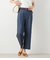 スラブシャンブレー タックワイドパンツ