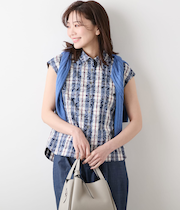 ペイズリーニューヨーカータータン フレンチスリーブブラウス