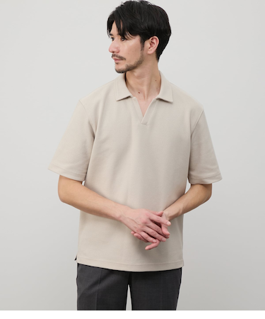 I cotoni di Albini スキッパー ポロシャツ