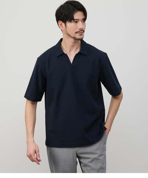 I cotoni di Albini スキッパー ポロシャツ