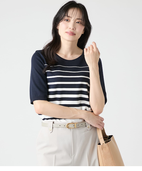 オーガニックコットンパイル クルーネックプルオーバー