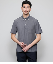 I cotoni di Albini 半袖ボタンダウンポロシャツ