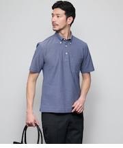 I cotoni di Albini 半袖ボタンダウンポロシャツ