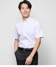 【吸水速乾】COOL COMFORT・Easy Care ストライプ 半袖ボタンダウンシャツ