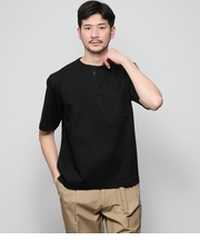【接触冷感】ヘンリーネック 半袖Tシャツ