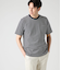 【接触冷感】先染めボーダー 半袖クルーネックTシャツ