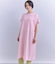 Pique Sucker Jersey タックドレープワンピース