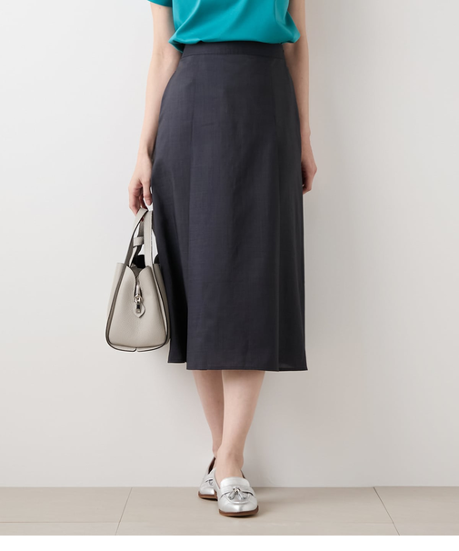ポリエステルラミーローン タックAラインスカート