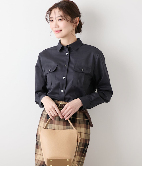 MAQWEL/マクウェル】ウォッシャブルベロア半袖シャツ｜ノーリーズの