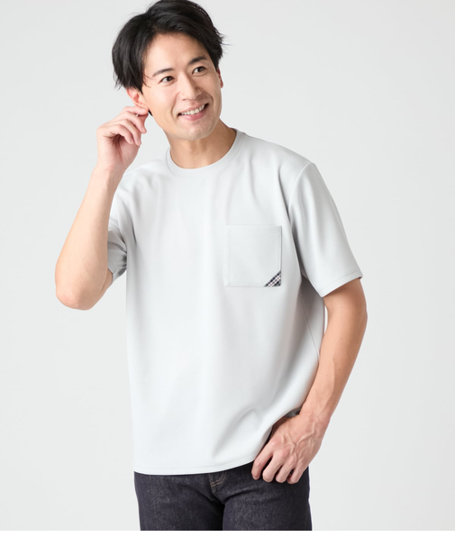 【ストレッチ・防シワ】FLEX COMFORT ハイストレッチ 半袖クルーネックTシャツ