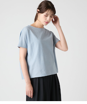 コットンリネンフロート ドルマンスリーブTシャツ
