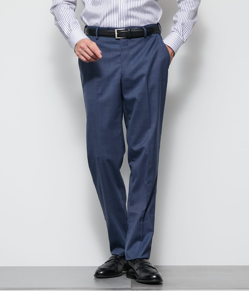 【防シワ・ストレッチ・ウォッシャブル】TRAVEL COMFORT シャークスキン スラックス