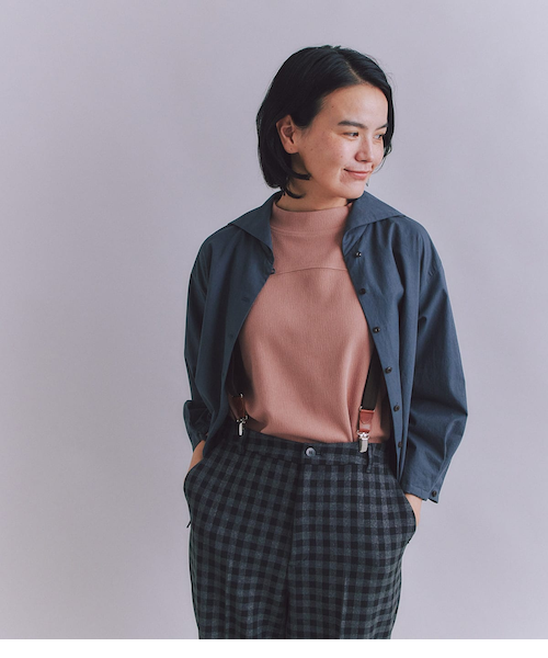 よっち様　IE ピンタック／bk High Density Twill セーラーピンタックブラウス