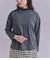 Crepe Double Face Knit 切替えボトルネックプルオーバー