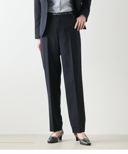 ウールシルクピンヘッド テーパードパンツ