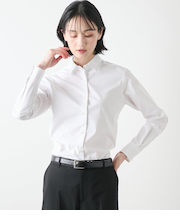 コットンポリブロード レギュラーカラーシャツ(リクルート対応)