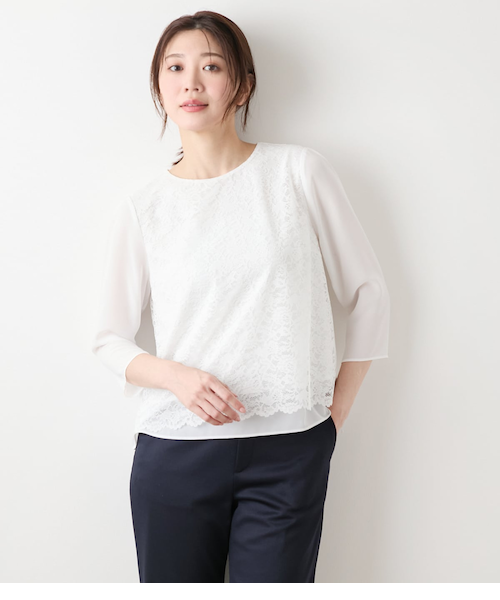 ローズねーさん　 AMBIDEX Store △〇30/1天竺 チェリーレース プルオーバー(F