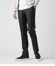 【ストレッチ・防シワ】FLEX COMFORT ウィンドウペイン ウエストアジャストスラックス(セットアップ対応)