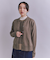 【ウォッシャブル】Organic Cotton Blend Plating ニットブルゾン