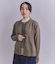 【ウォッシャブル】Organic Cotton Blend Plating ニットブルゾン