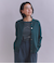 【ウォッシャブル】Organic Cotton Blend Plating ニットブルゾン