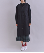 Coated Cotton Poly Twill ハーフムーンポケットドレス