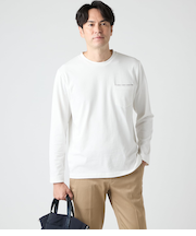 MVS天竺 長袖クルーネックTシャツ