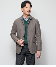 ムリネ マイクロヘリンボーン アダプトカラーアウター