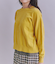 【ウォッシャブル】Creamy Cotton 玉ねぎ刺繍クルーネックニット