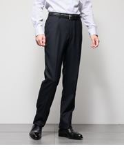 HERITAGE CLOTH 無地 サキソニー ワンタックスラックス(セットアップ対応)