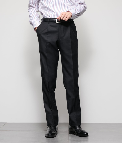 HERITAGE CLOTH 無地 サキソニー ワンタックスラックス(セットアップ