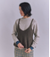 Colorful Melange 2wayペプラムキャミニット