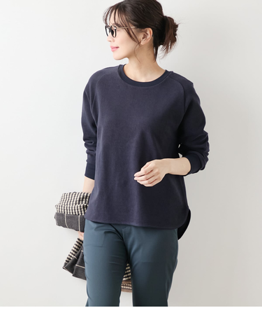 オーガニックコットンパイル クルーネックプルオーバー