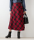 ウールタータン アシメキルトスカート