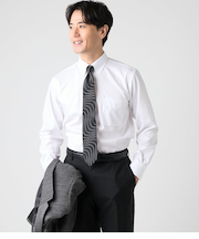 NY CARE FREE ドビークロス 長袖ボタンダウンシャツ