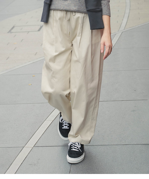 Heavyweight Cotton Twill ギャザードロストパンツ