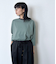 High Gauge Jersey 7分袖バックプリントTシャツ