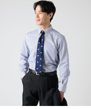 NY CARE FREE ロンドンストライプ 長袖ボタンダウンシャツ