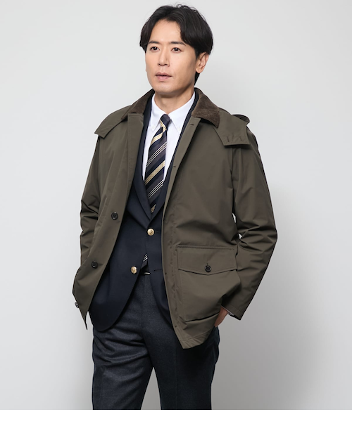 防シワ・撥水・ストレッチ】SOLOTEX ツイル ハンティングジャケット